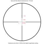 STYRKA S5 Series Riflescope 1.75-5X32 Plex ST-93010