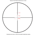 STYRKA S7 Series Side Focus Riflescope 1-6x24 Plex ST-95005