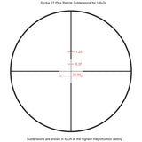 STYRKA S7 Series Side Focus Riflescope 1-6x24 Plex ST-95005