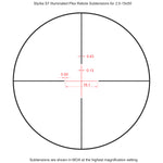 STYRKA S7 Series Side Focus & Illuminated Reticle Riflescope 2.5-15x50 Plex ST-95040